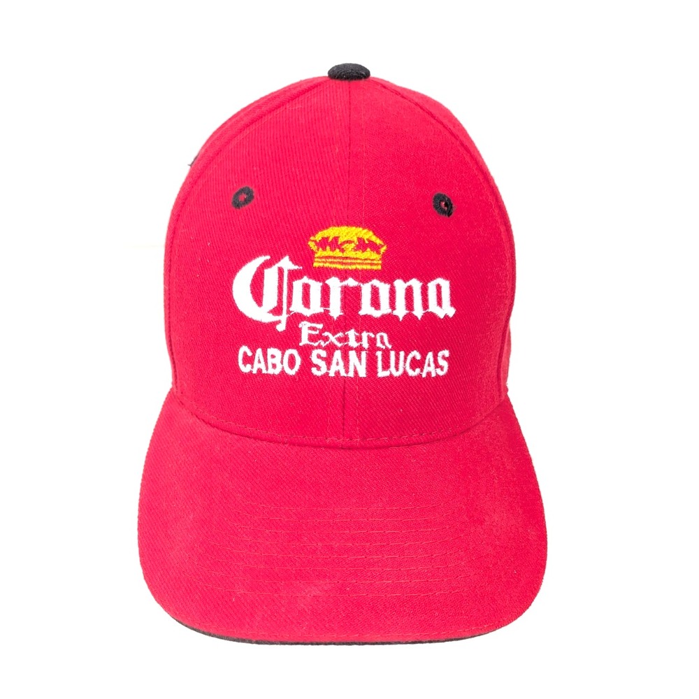 Vintage Red Corona Extra Beer Baseball Hat Cap Puerto Vallarta UNUSED NWOT